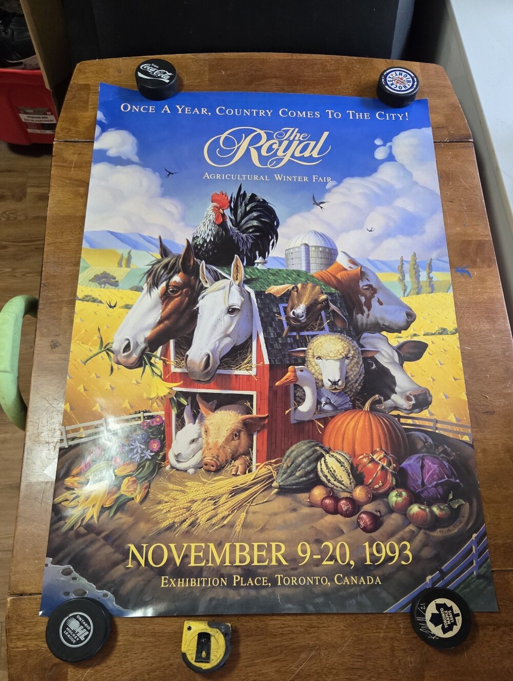 Vintage 1993 The Royal Agricultural Winter Fair Poster - Toronto Exhibition Plac
